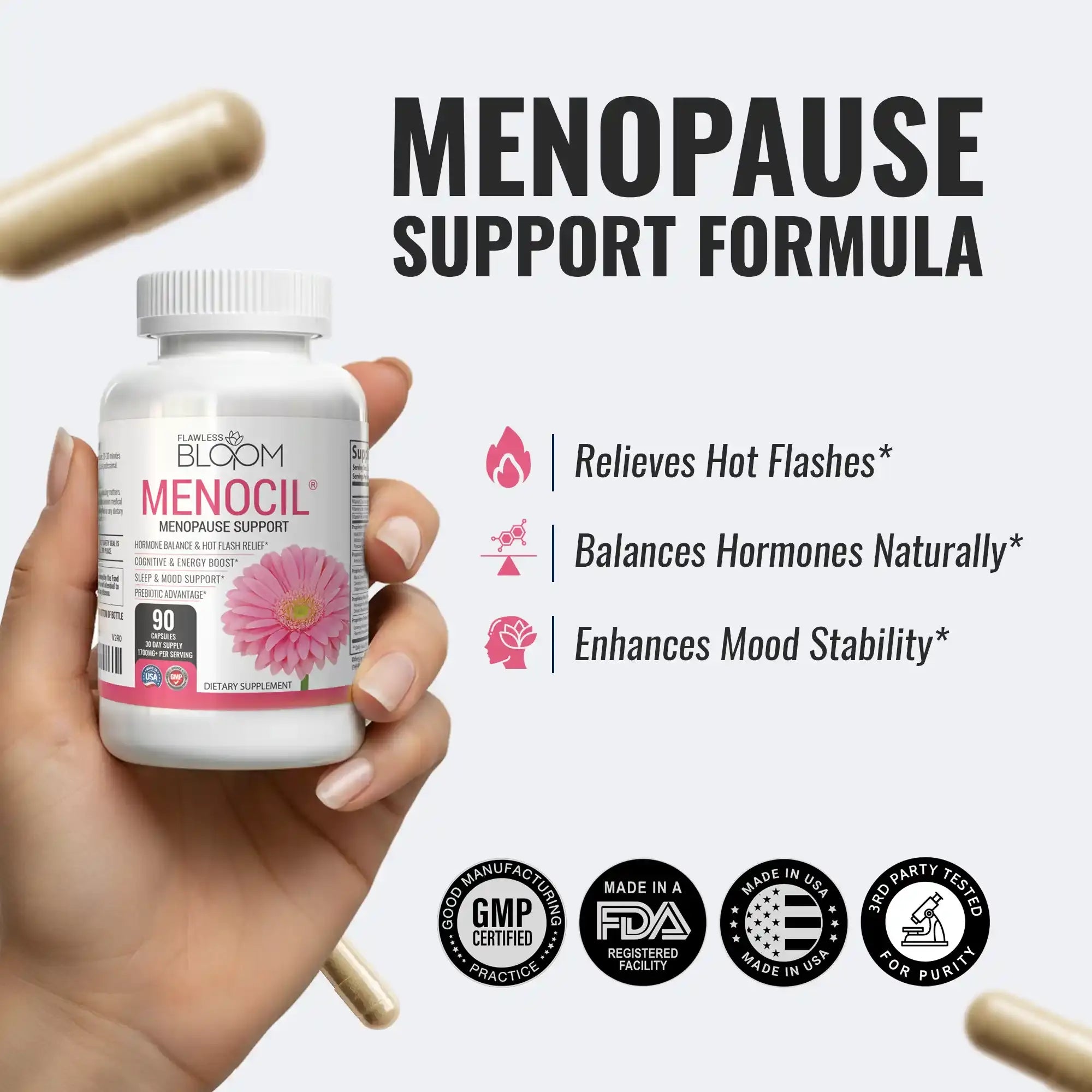 Menocil - Menopause Support Formula with Natural Ingredients
