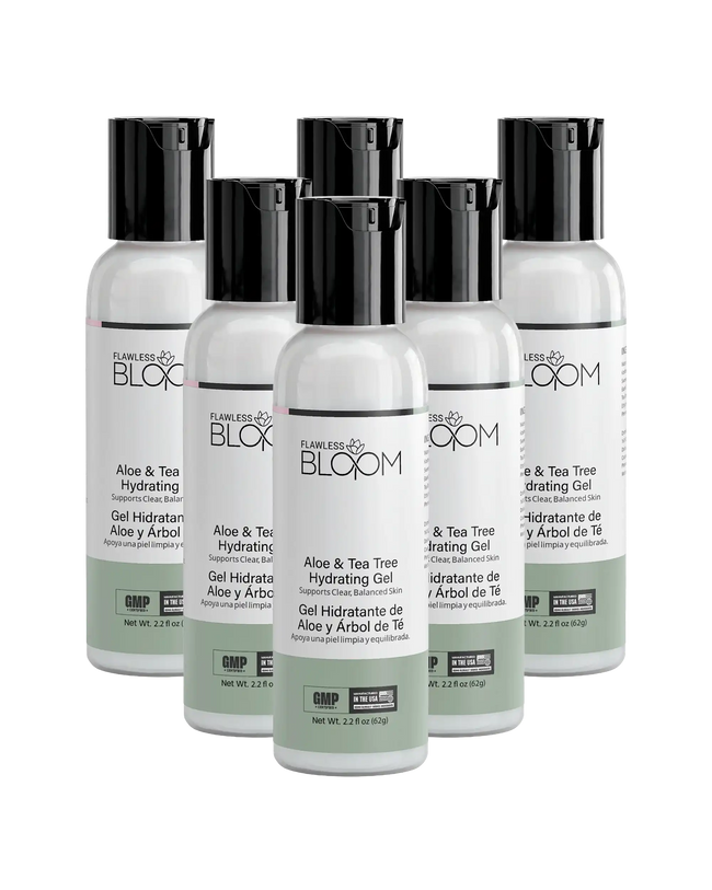 Aloe tea tree radiance gel 6 bottle