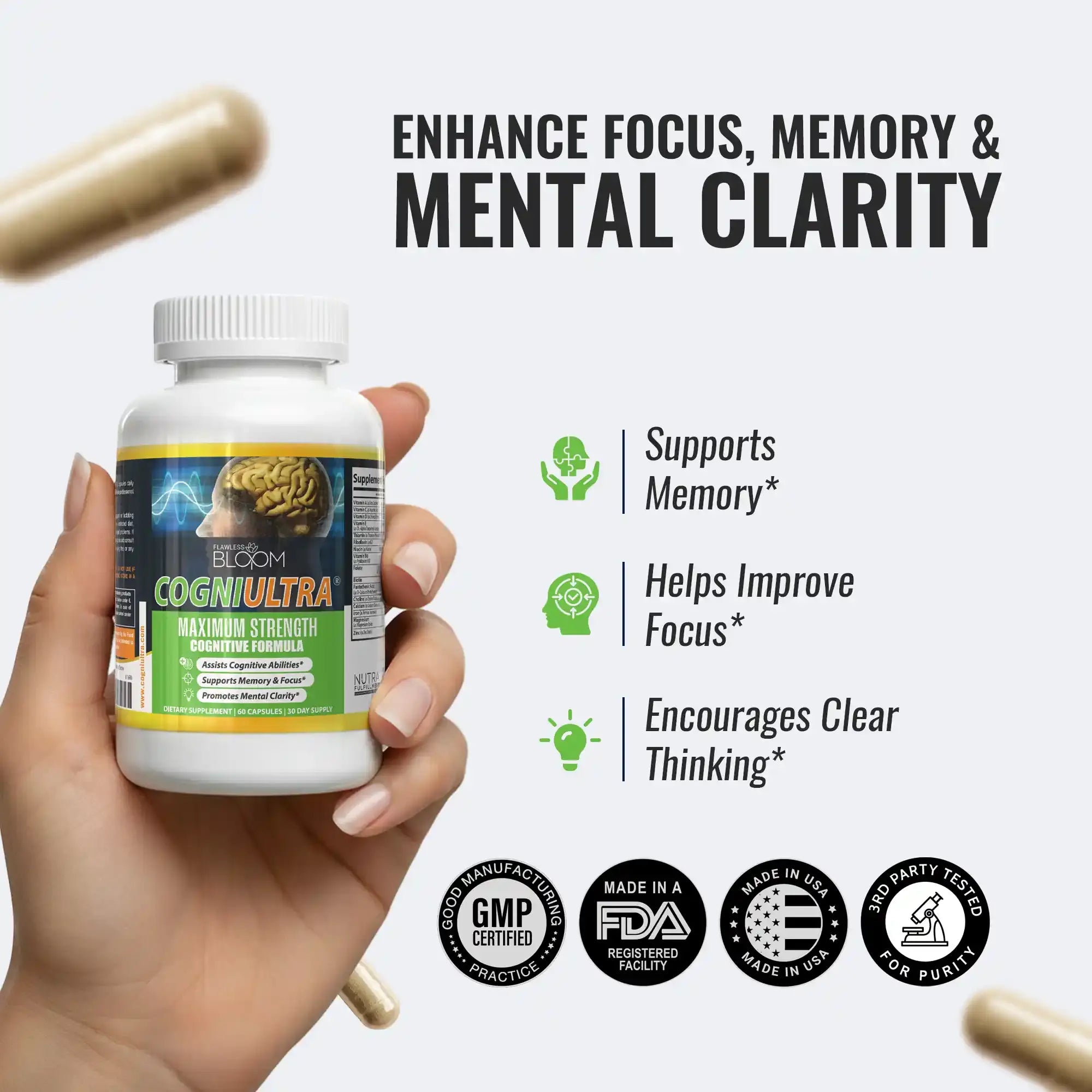 CogniUltra | Cognitive Support Formula with Potent Ingredients