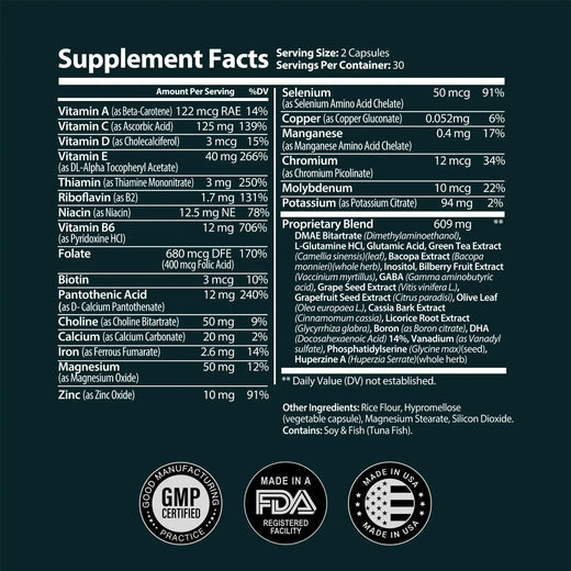 Cogniultra ingredients