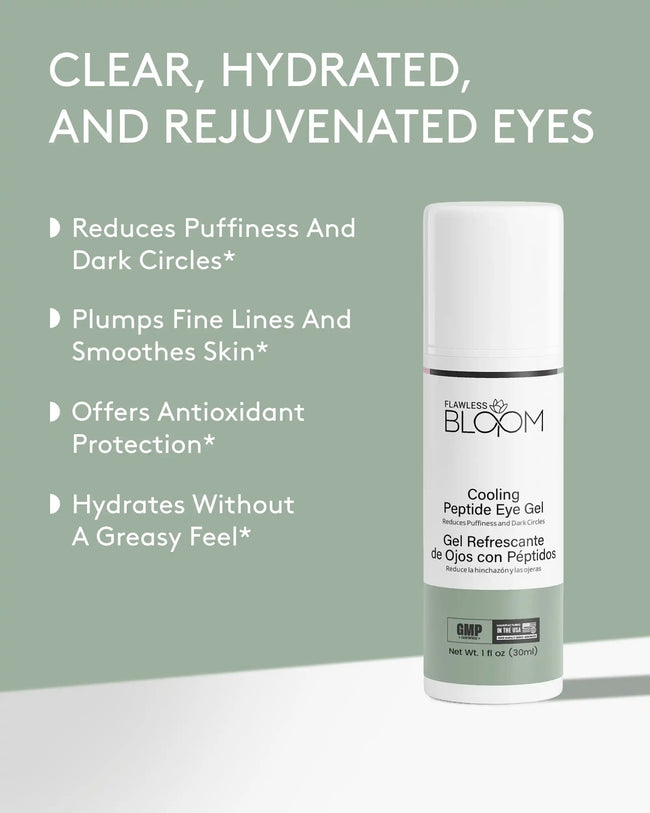 Cooling peptide eye gel benefit