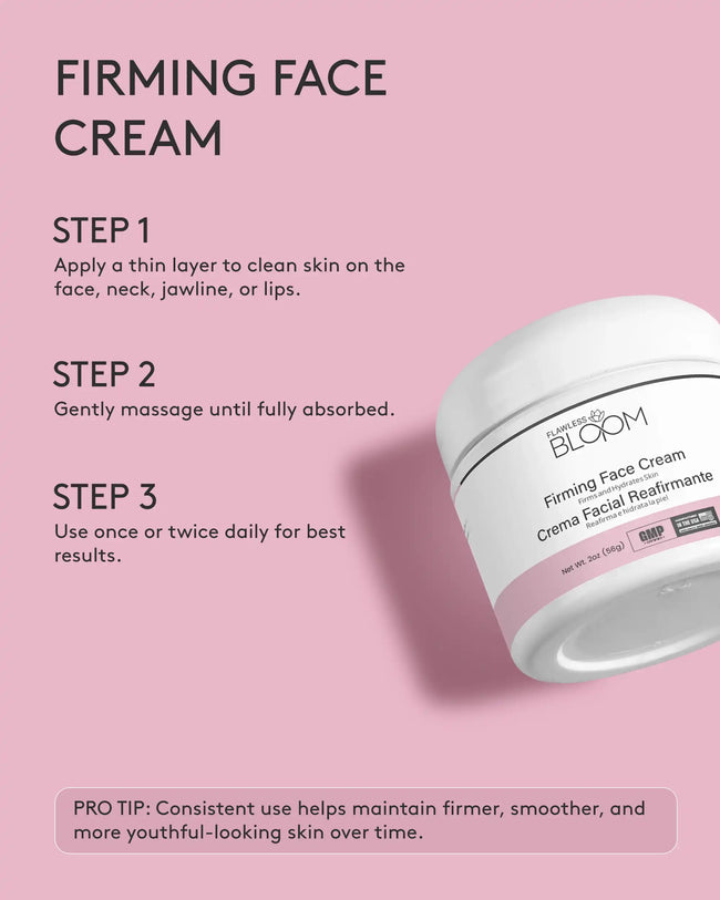 Firming face cream how to use