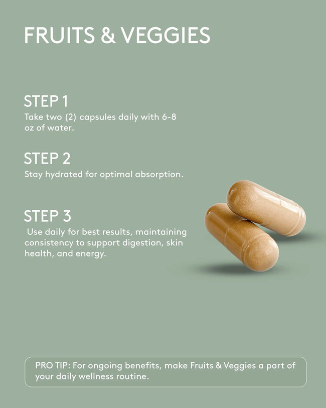 Fruits and veggies how to use