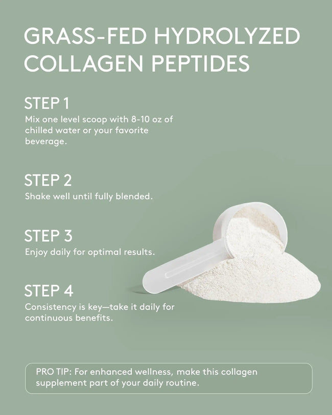 Grass fed hydrolyzed collagen peptides how to use