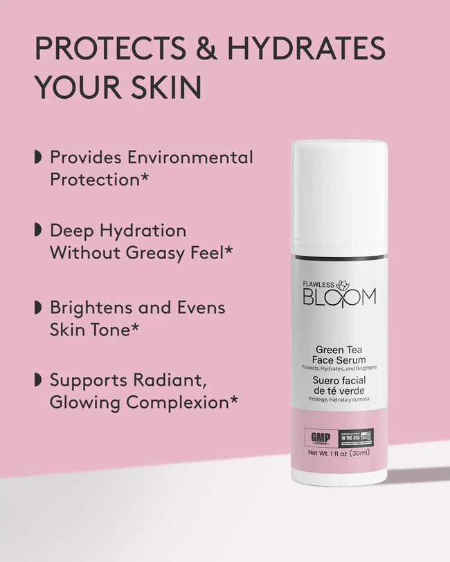 Green tea face serum benefit