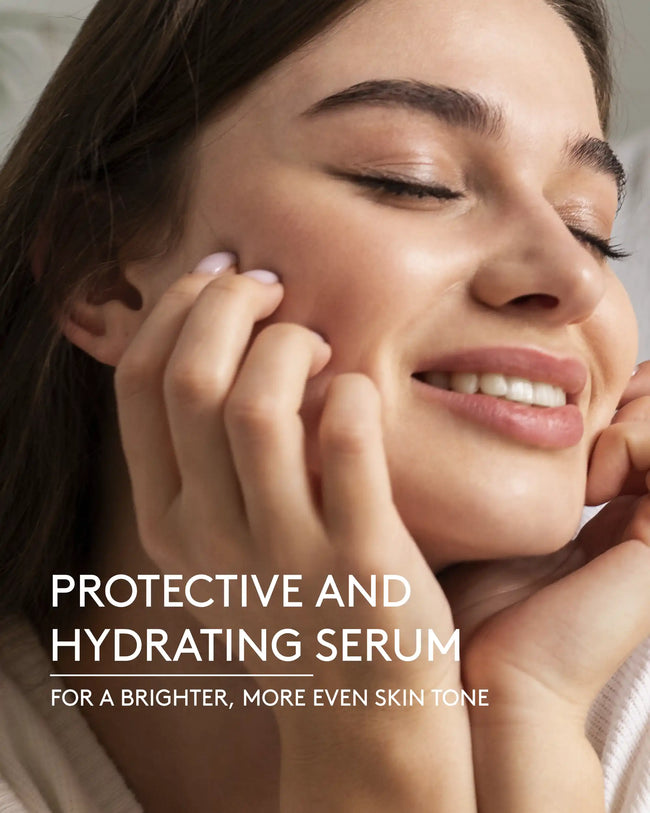 Green tea face serum one liner