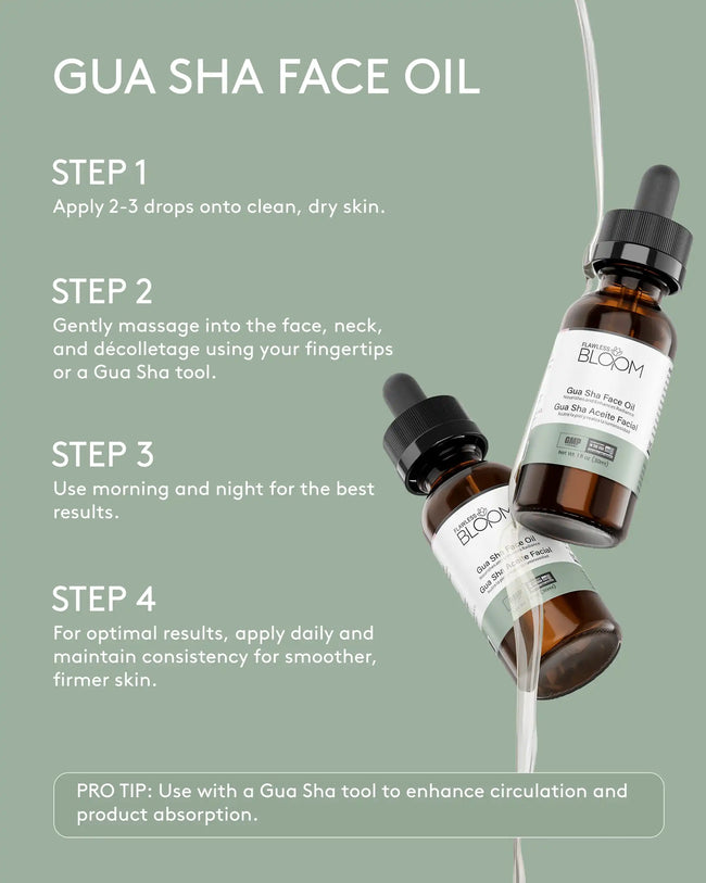 Gua sha face oil how to use