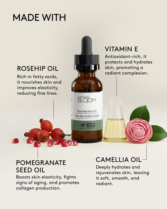 Gua sha face oil ingredients