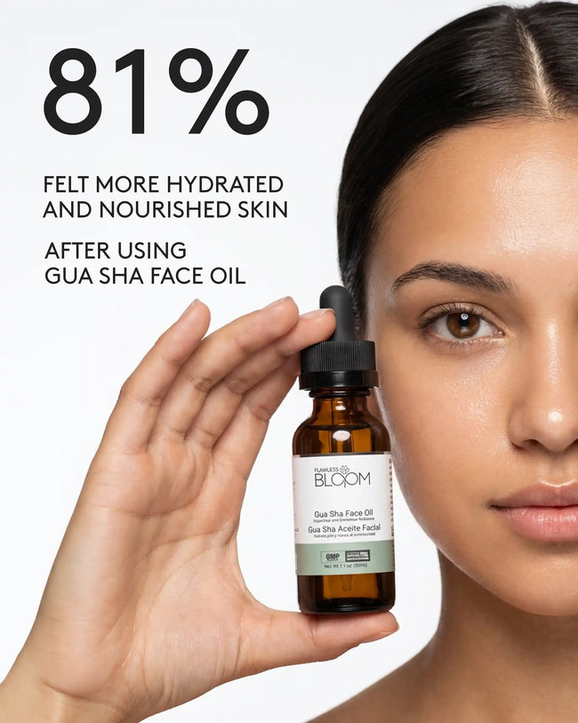 Gua sha face oil percentage