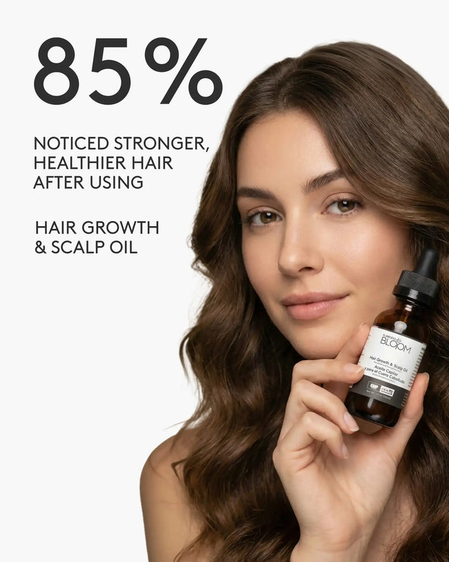 Hair growth scalp oil percentage