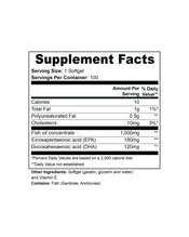 Omega-3 EPA 180mg + DHA 120mg