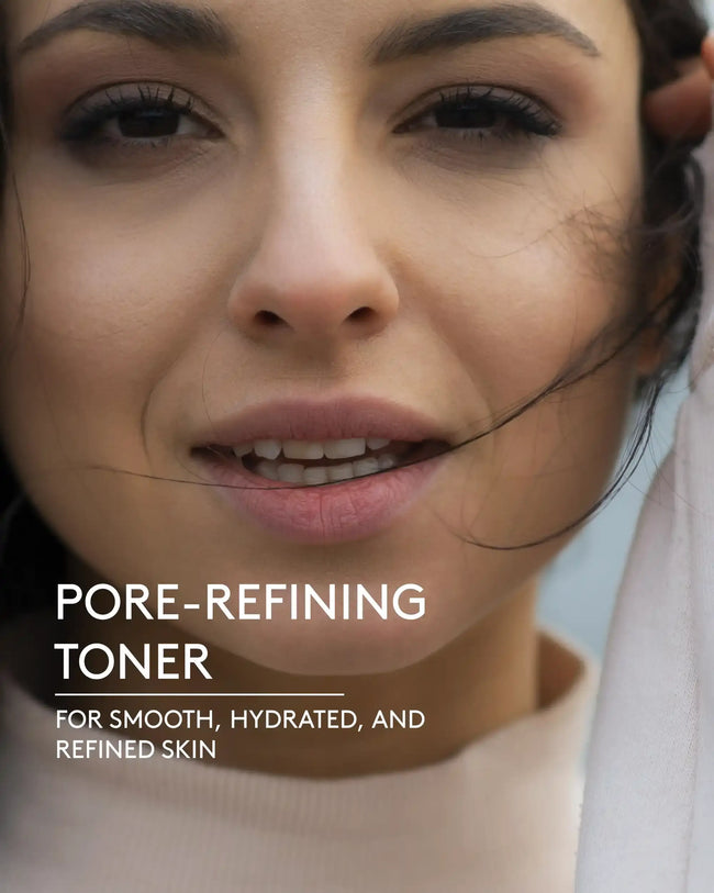 Pore refining toner one liner