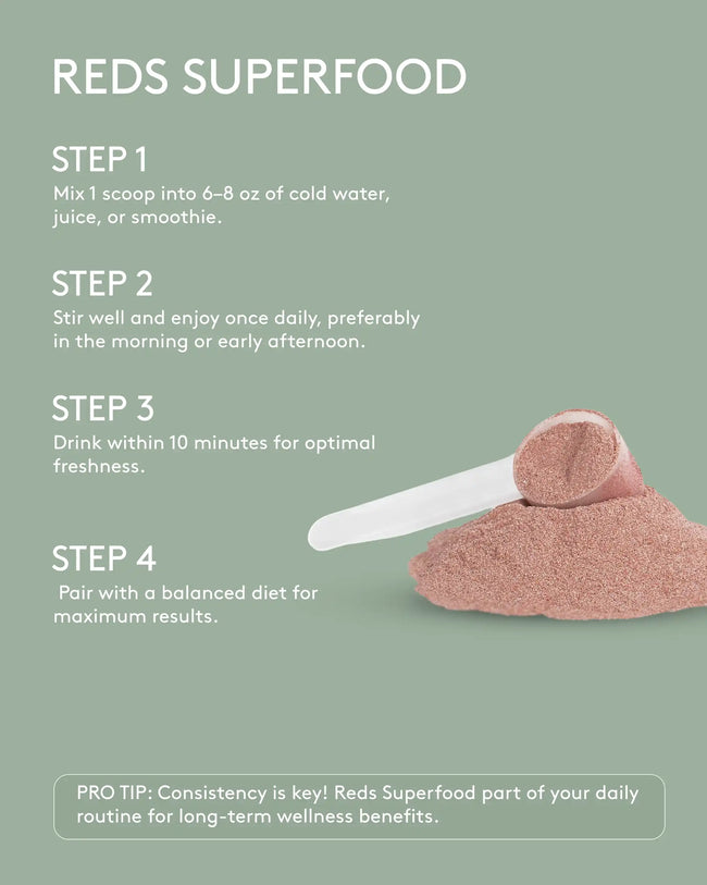 Reds superfood how to use