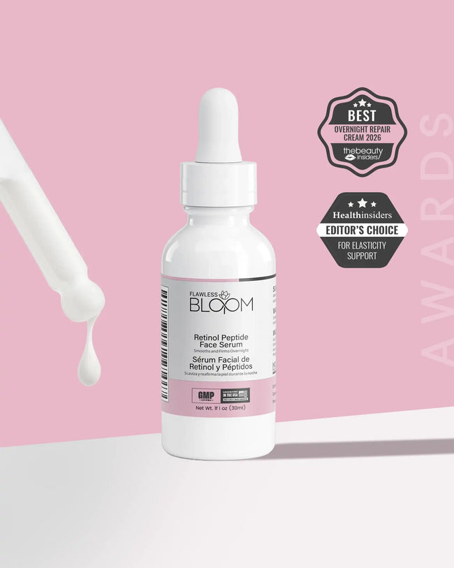 Retinol peptide face serum feature