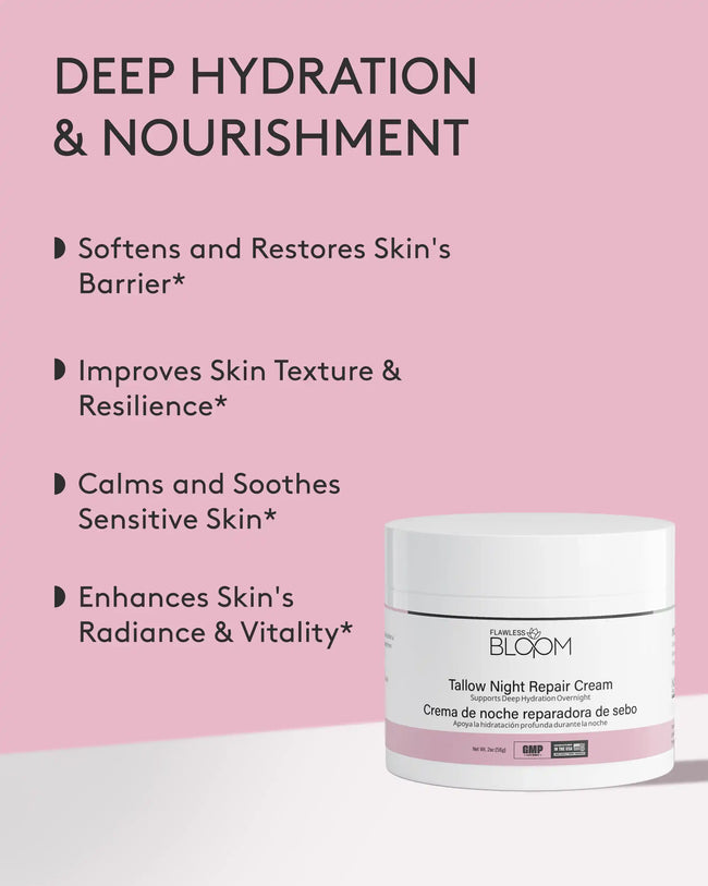 Tallow night repair cream benefit